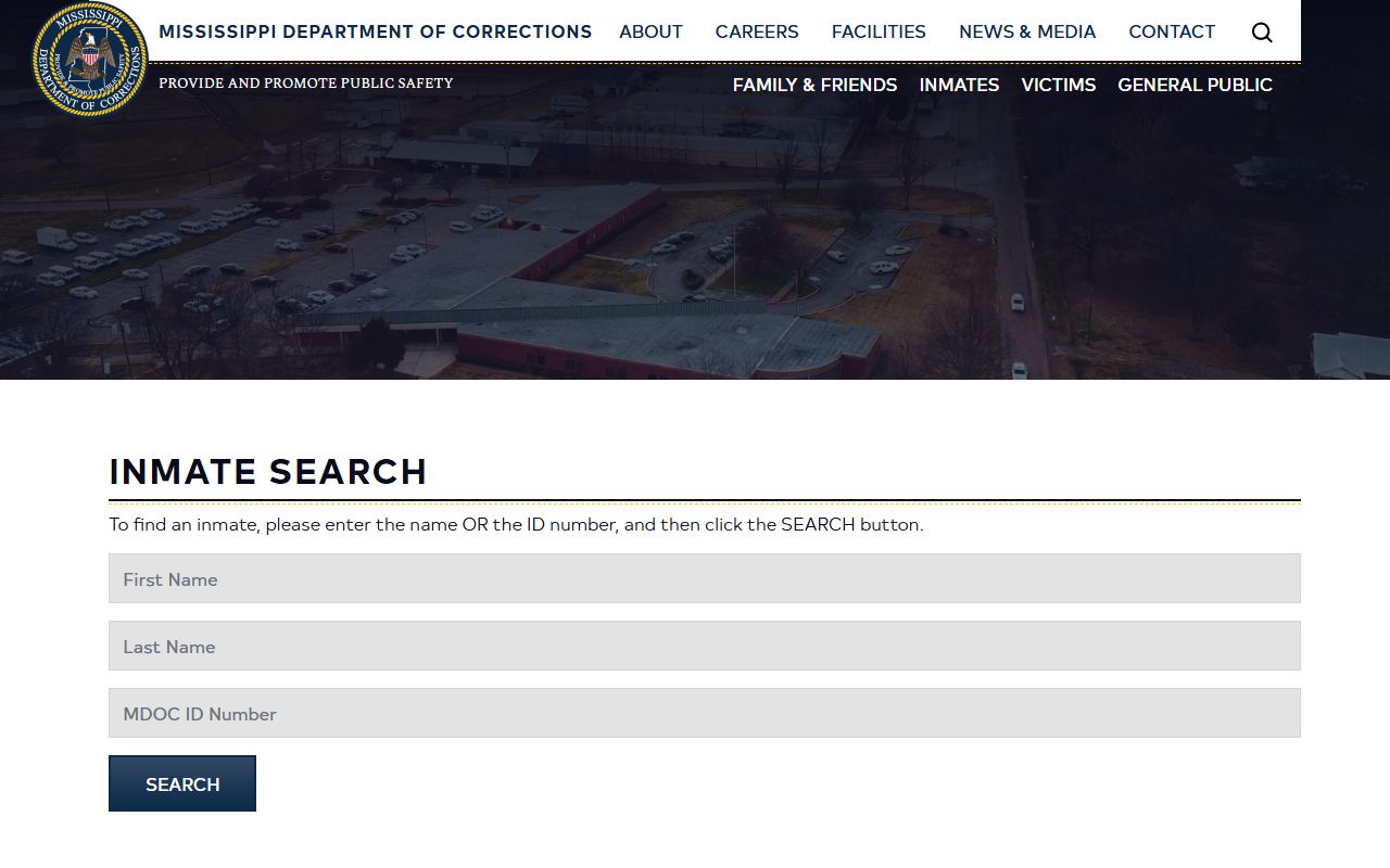 Walthall County inmate population MDOC inmate search fields